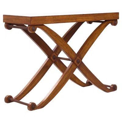 Pre-owned Henredon Walnut Console Table In Brown