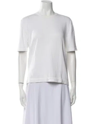 Pre-owned Henri Bendel Bateau Neckline Sweater In White