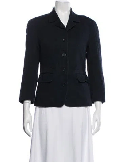 Pre-owned Henri Bendel Blazer In Blue