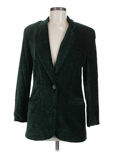 Pre-owned Henri Bendel Blazer Jacket In Green