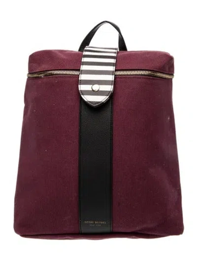 Pre-owned Henri Bendel Canvas Backpack In Red