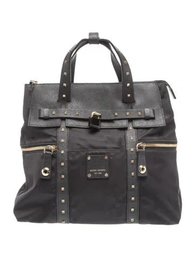 Pre-owned Henri Bendel Canvas Top Handle Bag In Gray