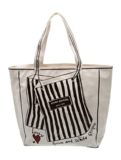 Pre-owned Henri Bendel Canvas Tote In Multi