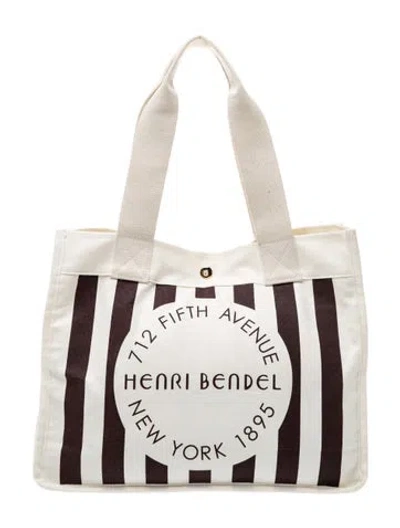 Pre-owned Henri Bendel Canvas Tote In Neutral