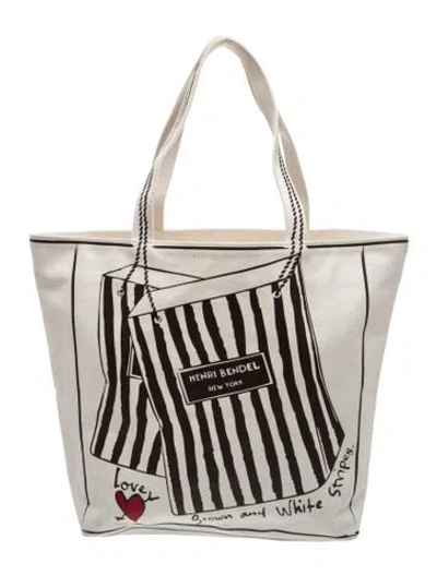 Pre-owned Henri Bendel Canvas Tote In Neutral