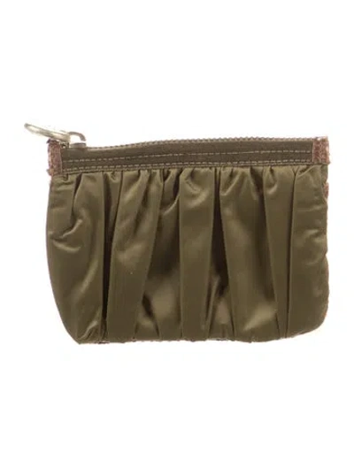 Pre-owned Henri Bendel Canvas Wallet In Green