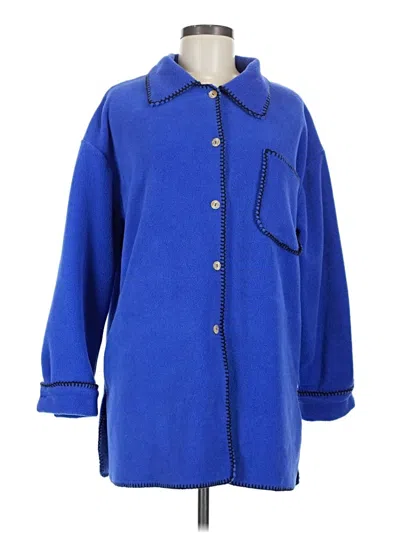 Pre-owned Henri Bendel Cardigan Sweater In Blue