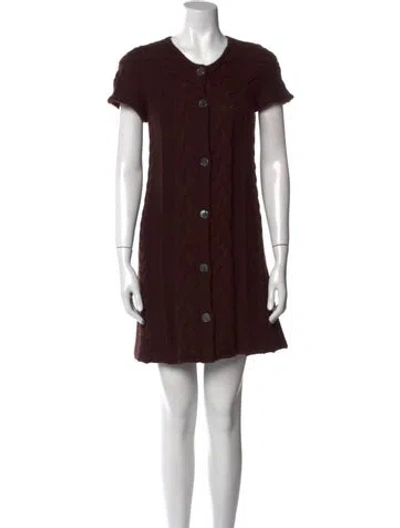 Pre-owned Henri Bendel Cashmere Crew Neck Sweater In Brown