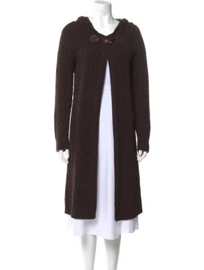 Pre-owned Henri Bendel Cashmere Scoop Neck Sweater In Brown