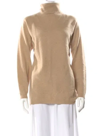 Pre-owned Henri Bendel Cashmere Turtleneck Sweater In Brown