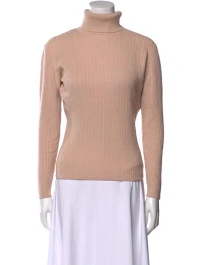 Pre-owned Henri Bendel Cashmere Turtleneck Sweater In Pink