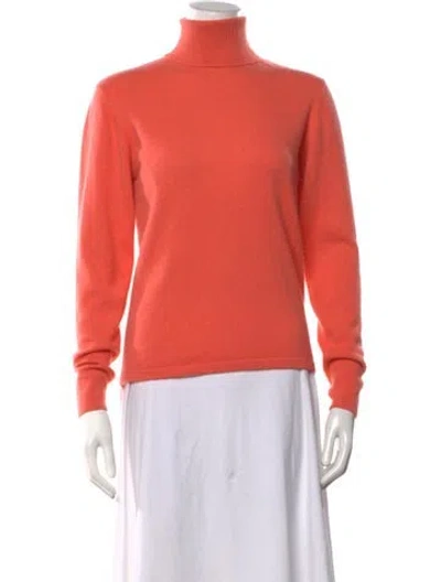 Pre-owned Henri Bendel Cashmere Turtleneck Sweater In Pink