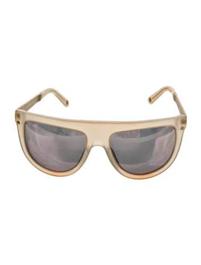 Pre-owned Henri Bendel Cat-eye Mirrored Sunglasses In Orange