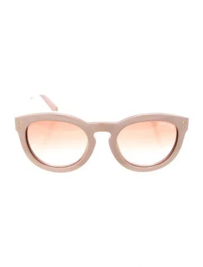 Pre-owned Henri Bendel Cat-eye Mirrored Sunglasses In Pink