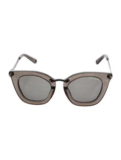 Pre-owned Henri Bendel Cat-eye Tinted Sunglasses In Neutral