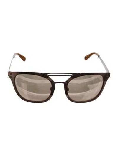Pre-owned Henri Bendel Cecilio Wayfarer Sunglasses In Black