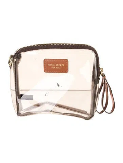 Pre-owned Henri Bendel Cosmetic Bag In Brown