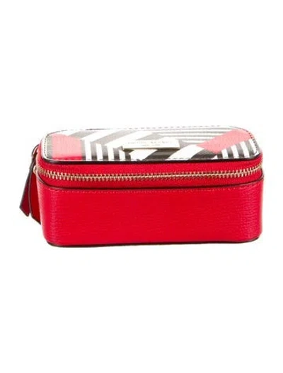 Pre-owned Henri Bendel Cosmetic Bag In Red