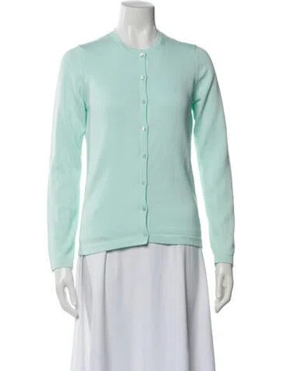 Pre-owned Henri Bendel Crew Neck Sweater In Blue
