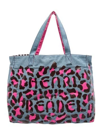 Pre-owned Henri Bendel Denim Tote In Blue