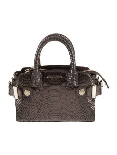 Pre-owned Henri Bendel Embossed Leather Top Handle Bag
