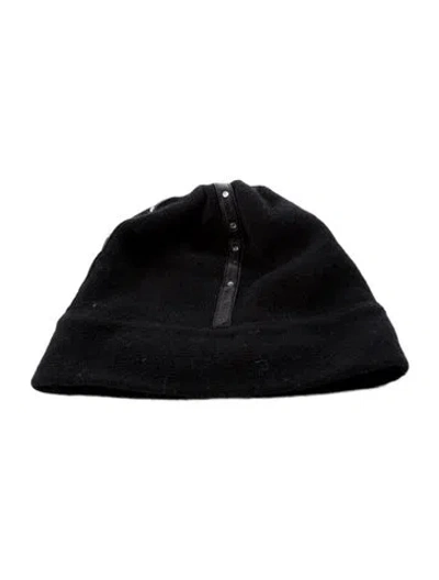 Pre-owned Henri Bendel Knit Beanie In Black