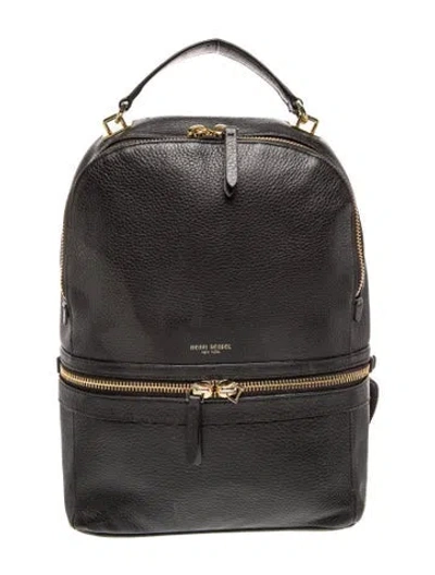Pre-owned Henri Bendel Leather Backpack In Black