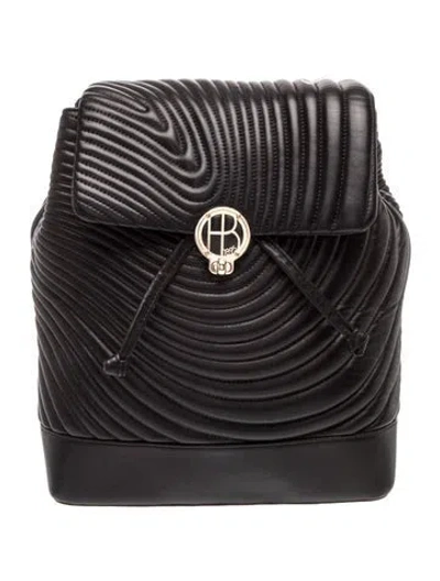 Pre-owned Henri Bendel Leather Backpack In Black
