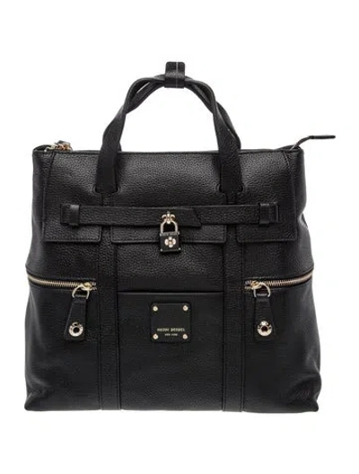 Pre-owned Henri Bendel Leather Backpack In Black