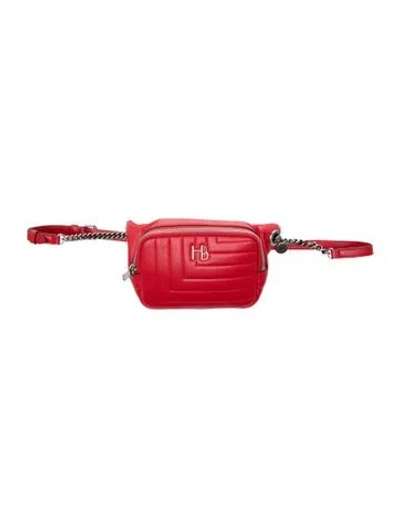 Pre-owned Henri Bendel Leather Belt Bag In Red