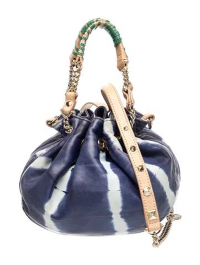 Pre-owned Henri Bendel Leather Bucket Bag In Blue