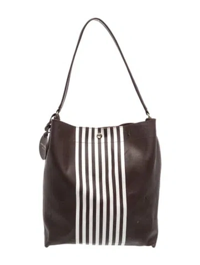 Pre-owned Henri Bendel Leather Bucket Bag In Brown