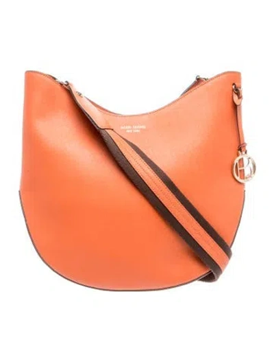 Pre-owned Henri Bendel Leather Bucket Bag In Orange
