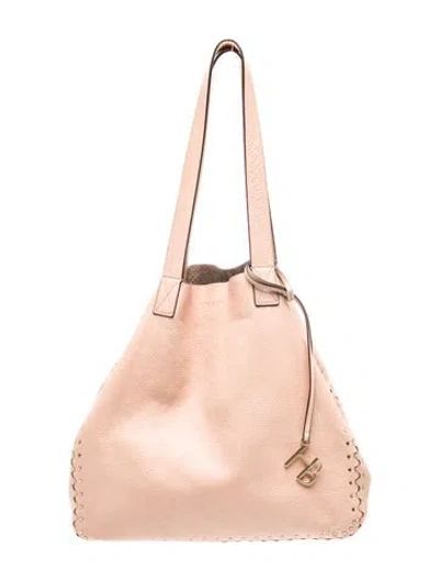 Pre-owned Henri Bendel Leather Bucket Bag In Pink