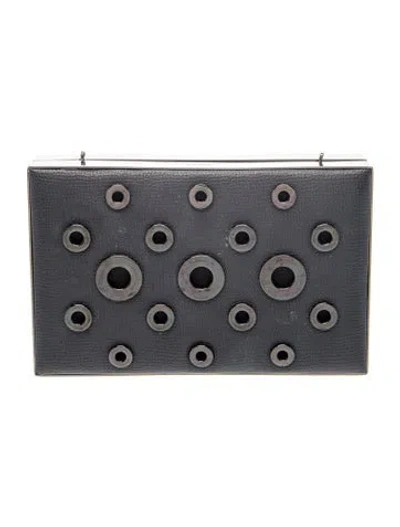 Pre-owned Henri Bendel Leather Clutch In Black