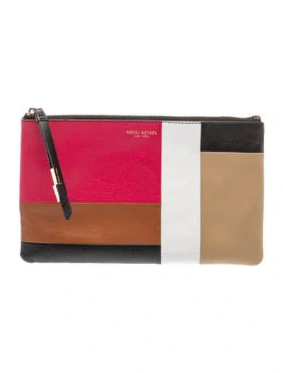Pre-owned Henri Bendel Leather Clutch In Green