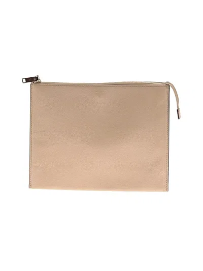 Pre-owned Henri Bendel Leather Clutch In Tan