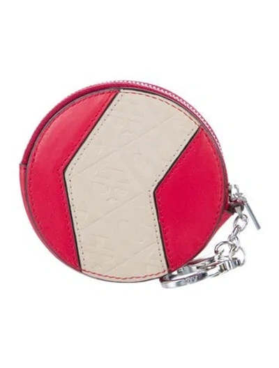 Pre-owned Henri Bendel Leather Colorblock Pattern Coin Pouch