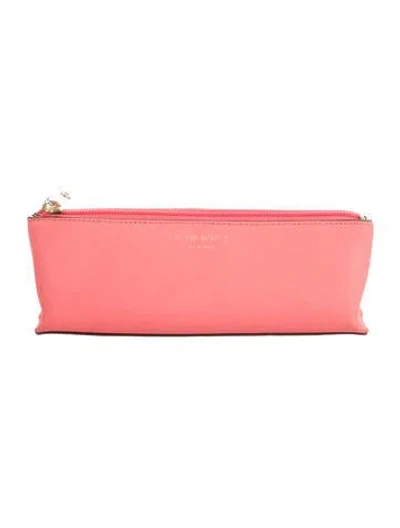 Pre-owned Henri Bendel Leather Cosmetic Bag In Pink