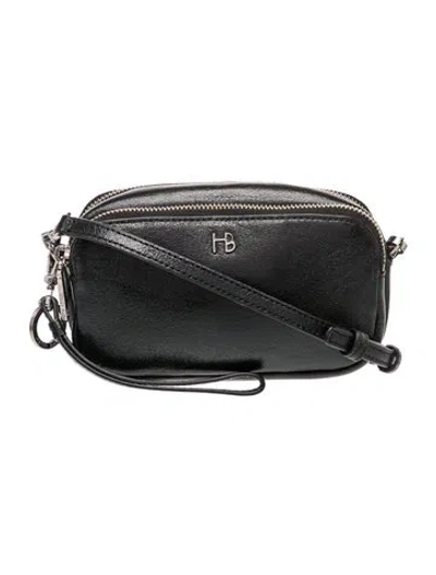 Pre-owned Henri Bendel Leather Crossbody Bag In Black
