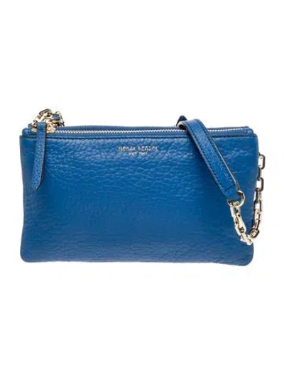 Pre-owned Henri Bendel Leather Crossbody Bag In Blue