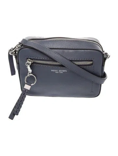 Pre-owned Henri Bendel Leather Crossbody Bag In Blue