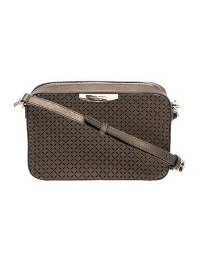 Pre-owned Henri Bendel Leather Crossbody Bag In Gray