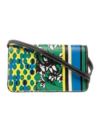 Pre-owned Henri Bendel Leather Crossbody Bag In Green