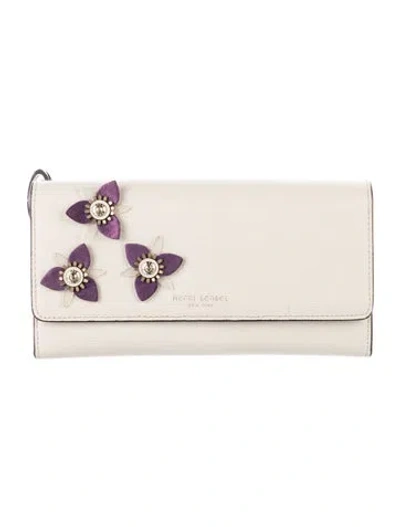 Pre-owned Henri Bendel Leather Graphic Print Wallet In Neutral