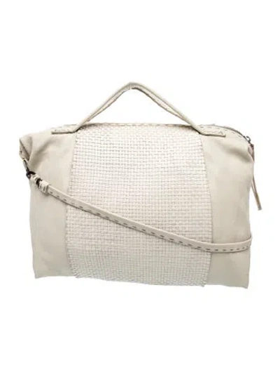 Pre-owned Henri Bendel Leather Messenger Bag In Neutral