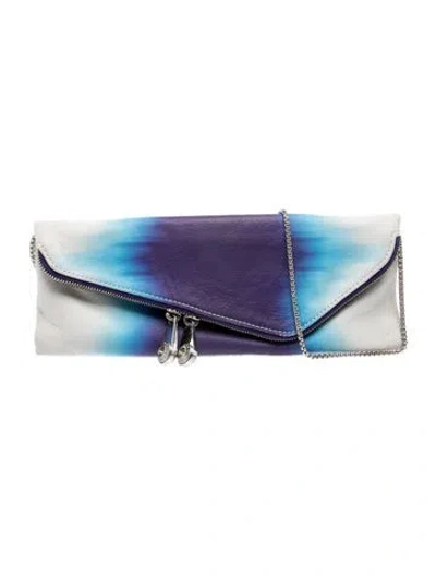 Pre-owned Henri Bendel Leather Minaudière In Blue
