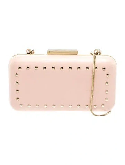 Pre-owned Henri Bendel Leather Minaudière In Pink