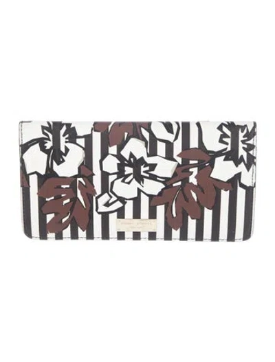 Pre-owned Henri Bendel Leather Printed Wallet In Multi