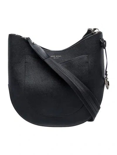 Pre-owned Henri Bendel Leather Shoulder Bag In Black
